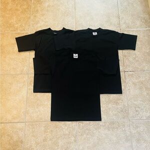 Pro Club - Set of 3 Black/Cotton Shirts